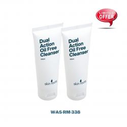 Dual Action Oil Free Cleanser - Twin Packs (c)