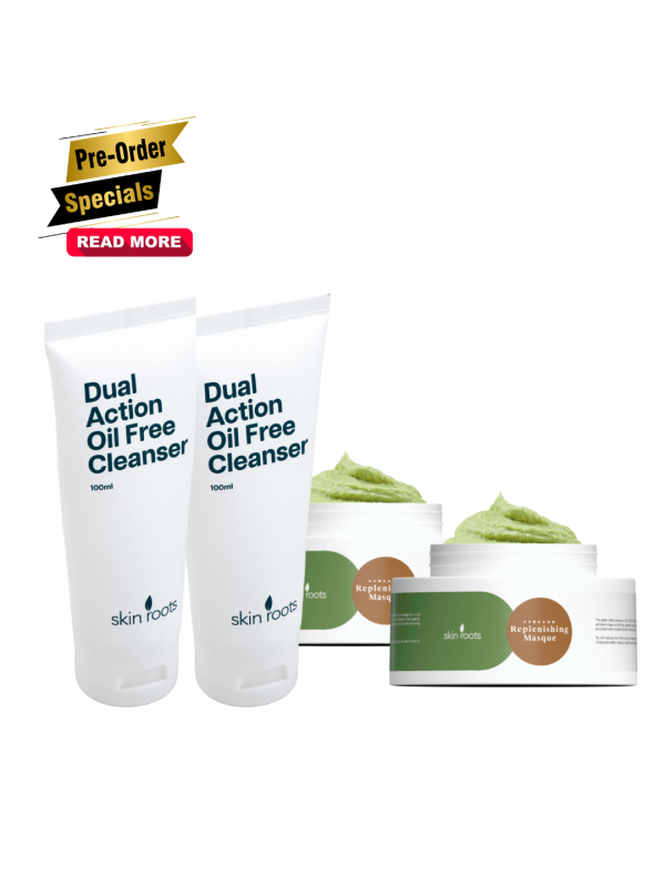  READY STOCK: Combo Set B - Twin units  Avocado Masque + Twin units Dual Action Cleanser 